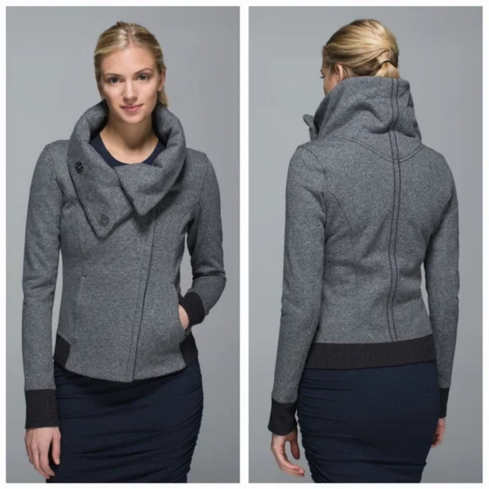 LULULEMON Karmacollected Jacket Heathered Speckled Gray